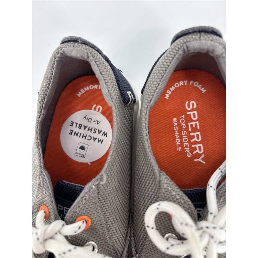 Sperry Bodie Sneaker Youth 1M Gray Lace Up Washable - Picture 2 of 6